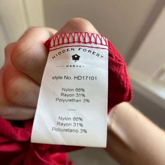 Hidden Forest Market Red Tie Slip Maxi Dress Korean/Seoul Fashion size M - Picture 4 of 8